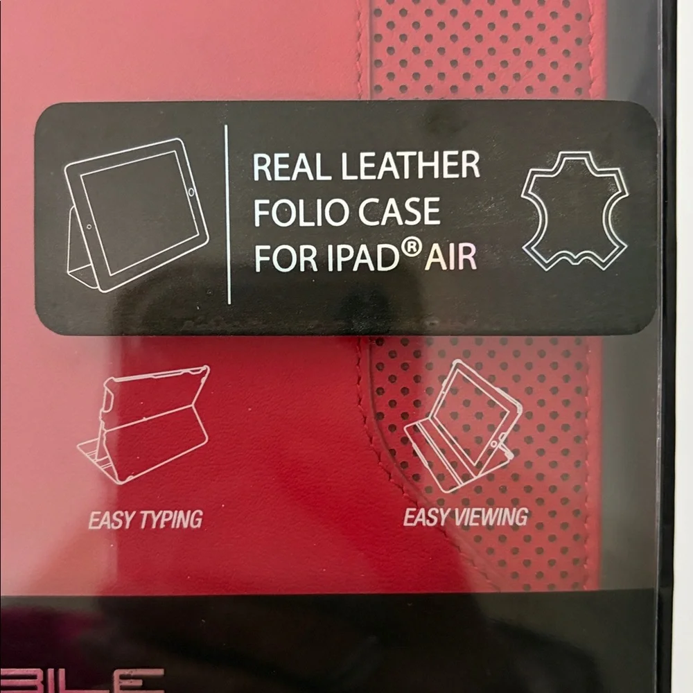 Ferrari Case Apple iPad Air Real Leather Folio Case Cover for the Apple iPad Air